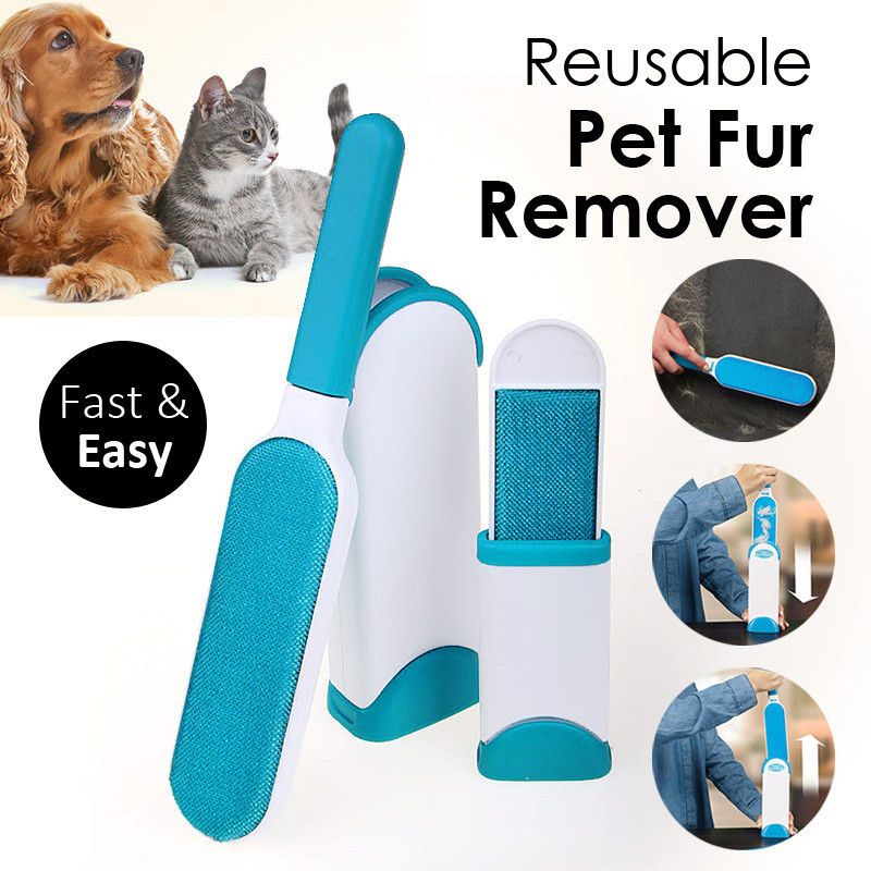 Sajha24 Reusable Pet Fur Remover/ Car Dust Remover/ Clothes Lint Remover with Self Cleaning Base